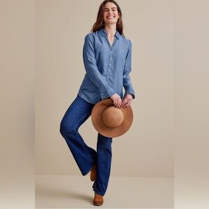 Soft Surroundings Black Tunic Top Blouse size 2X Drape Rayon Flowy Career